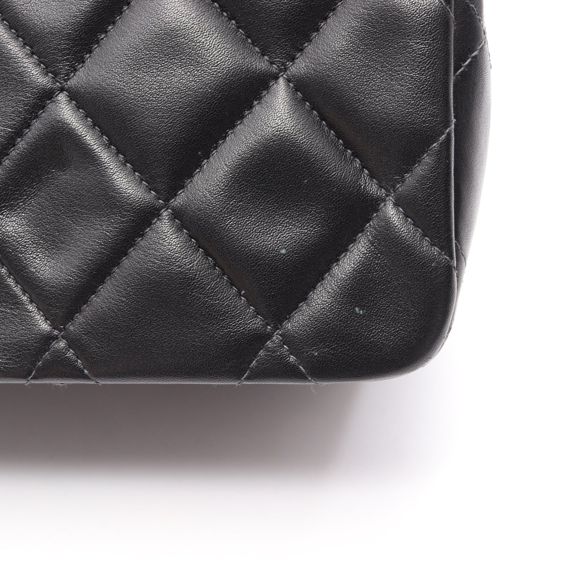 デカマトラッセ34 Wチェーンショルダーバッグ ラムスキン ブラック ゴールド金具 シャネル バッグ CHANEL