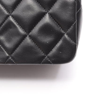 デカマトラッセ34 Wチェーンショルダーバッグ ラムスキン ブラック ゴールド金具 シャネル バッグ CHANEL