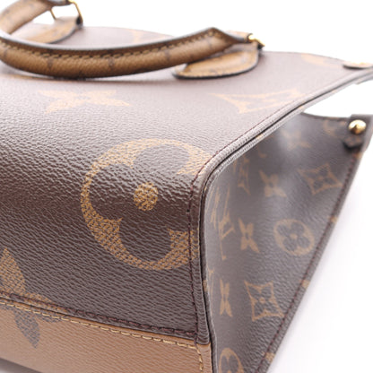 オンザゴーPM モノグラムジャイアント リバース 2WAY ハンドバッグ PVC ブラウン ベージュ ルイヴィトン バッグ LOUIS VUITTON