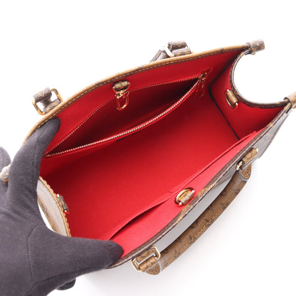 オンザゴーPM モノグラムジャイアント リバース 2WAY ハンドバッグ PVC ブラウン ベージュ ルイヴィトン バッグ LOUIS VUITTON