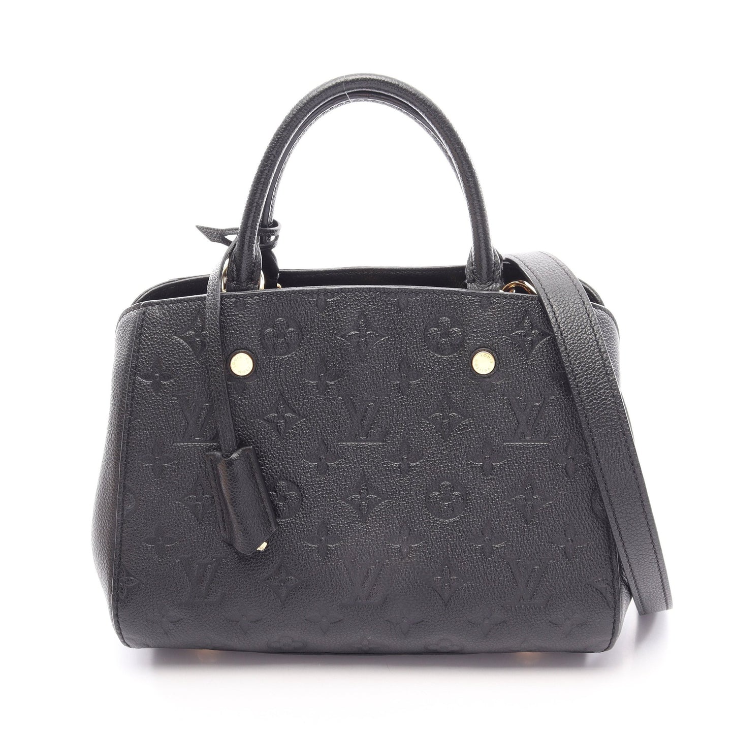 モンテーニュBB モノグラムアンプラント ノワール 2WAY ハンドバッグ レザー ブラック ルイヴィトン バッグ LOUIS VUITTON