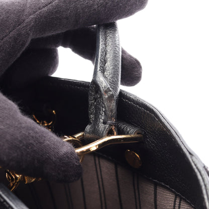 モンテーニュBB モノグラムアンプラント ノワール 2WAY ハンドバッグ レザー ブラック ルイヴィトン バッグ LOUIS VUITTON