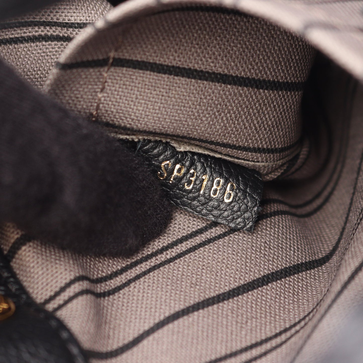 モンテーニュBB モノグラムアンプラント ノワール 2WAY ハンドバッグ レザー ブラック ルイヴィトン バッグ LOUIS VUITTON