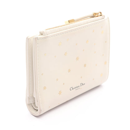 Lucky Dahlia 二つ折り財布 レザー アイボリー マルチカラー クリスチャンディオール 財布・小物 Christian Dior