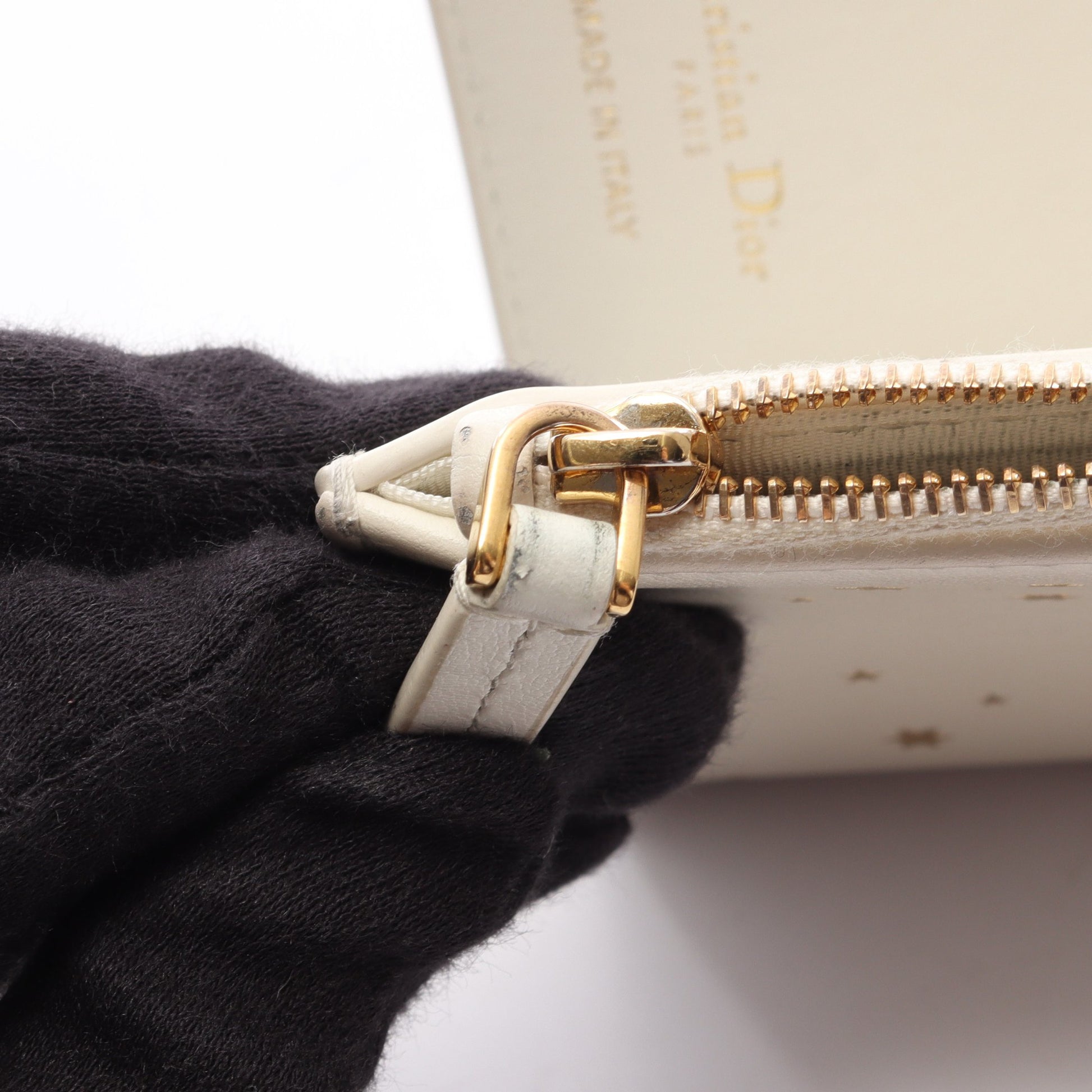 Lucky Dahlia 二つ折り財布 レザー アイボリー マルチカラー クリスチャンディオール 財布・小物 Christian Dior