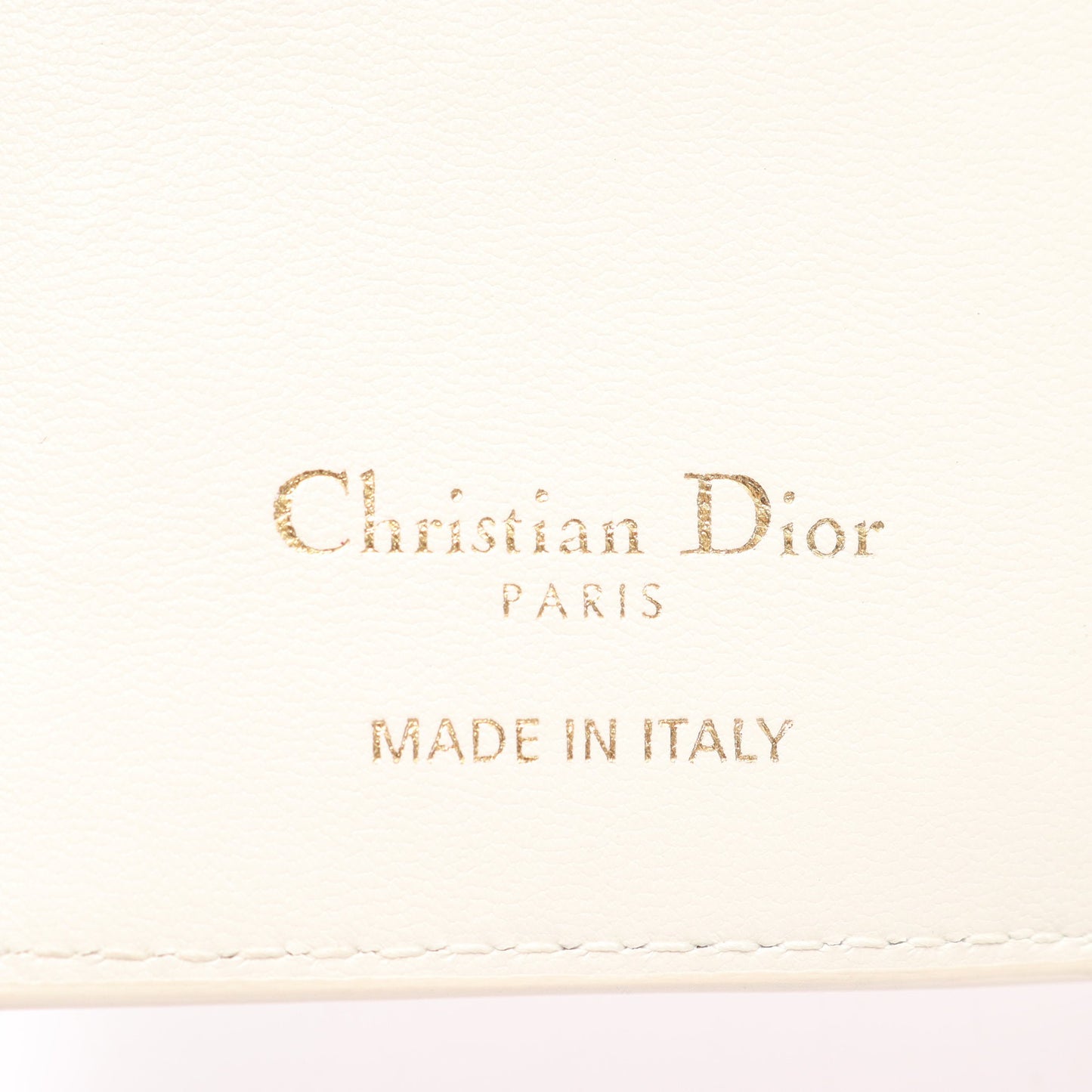 Lucky Dahlia 二つ折り財布 レザー アイボリー マルチカラー クリスチャンディオール 財布・小物 Christian Dior