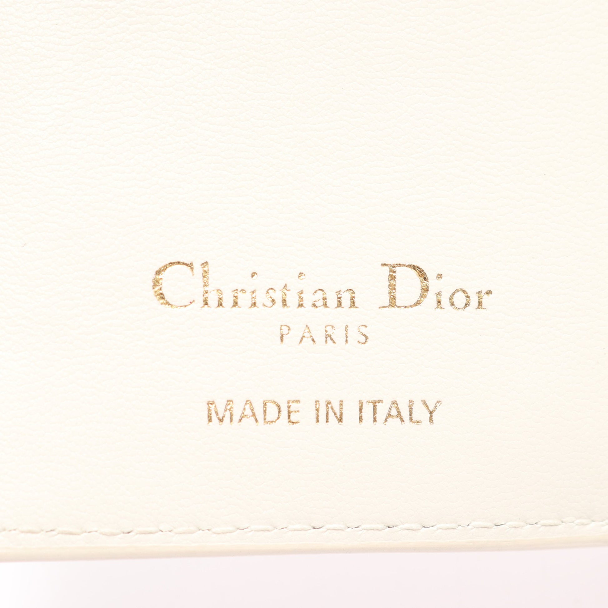 Lucky Dahlia 二つ折り財布 レザー アイボリー マルチカラー クリスチャンディオール 財布・小物 Christian Dior