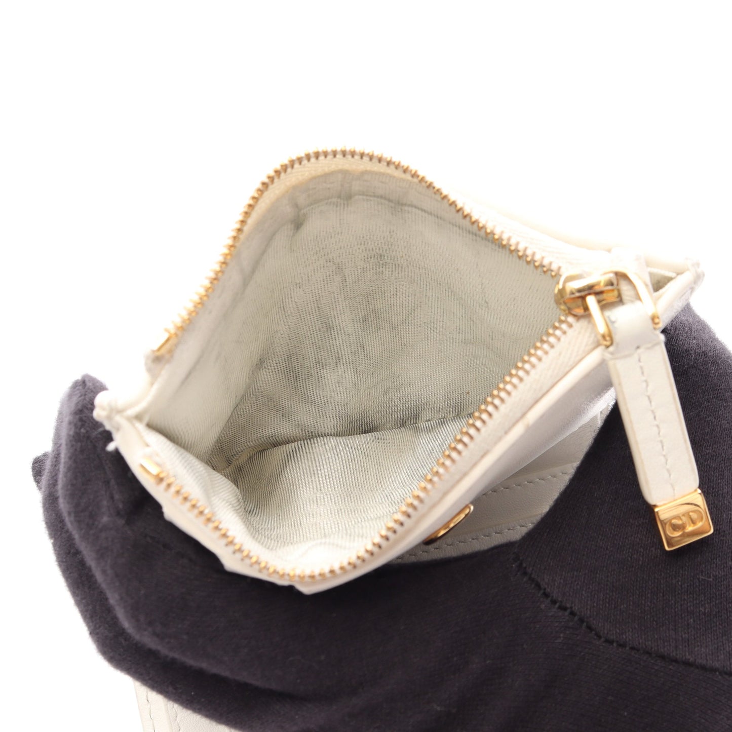 Lucky Dahlia 二つ折り財布 レザー アイボリー マルチカラー クリスチャンディオール 財布・小物 Christian Dior