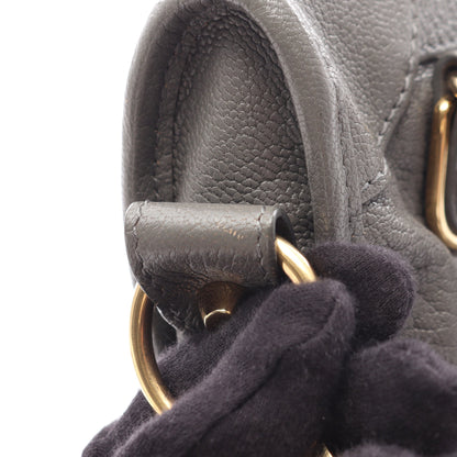 クラシック メタリック エッジ ミニ シティ 2WAY ハンドバッグ レザー グレー バレンシアガ バッグ BALENCIAGA