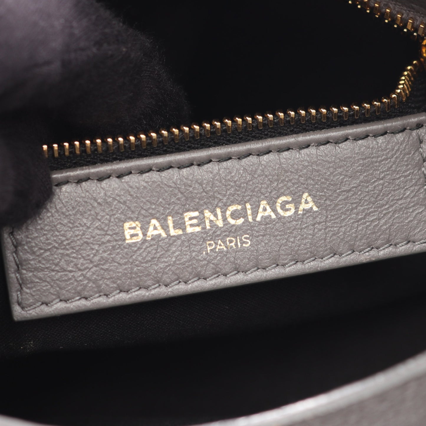 クラシック メタリック エッジ ミニ シティ 2WAY ハンドバッグ レザー グレー バレンシアガ バッグ BALENCIAGA