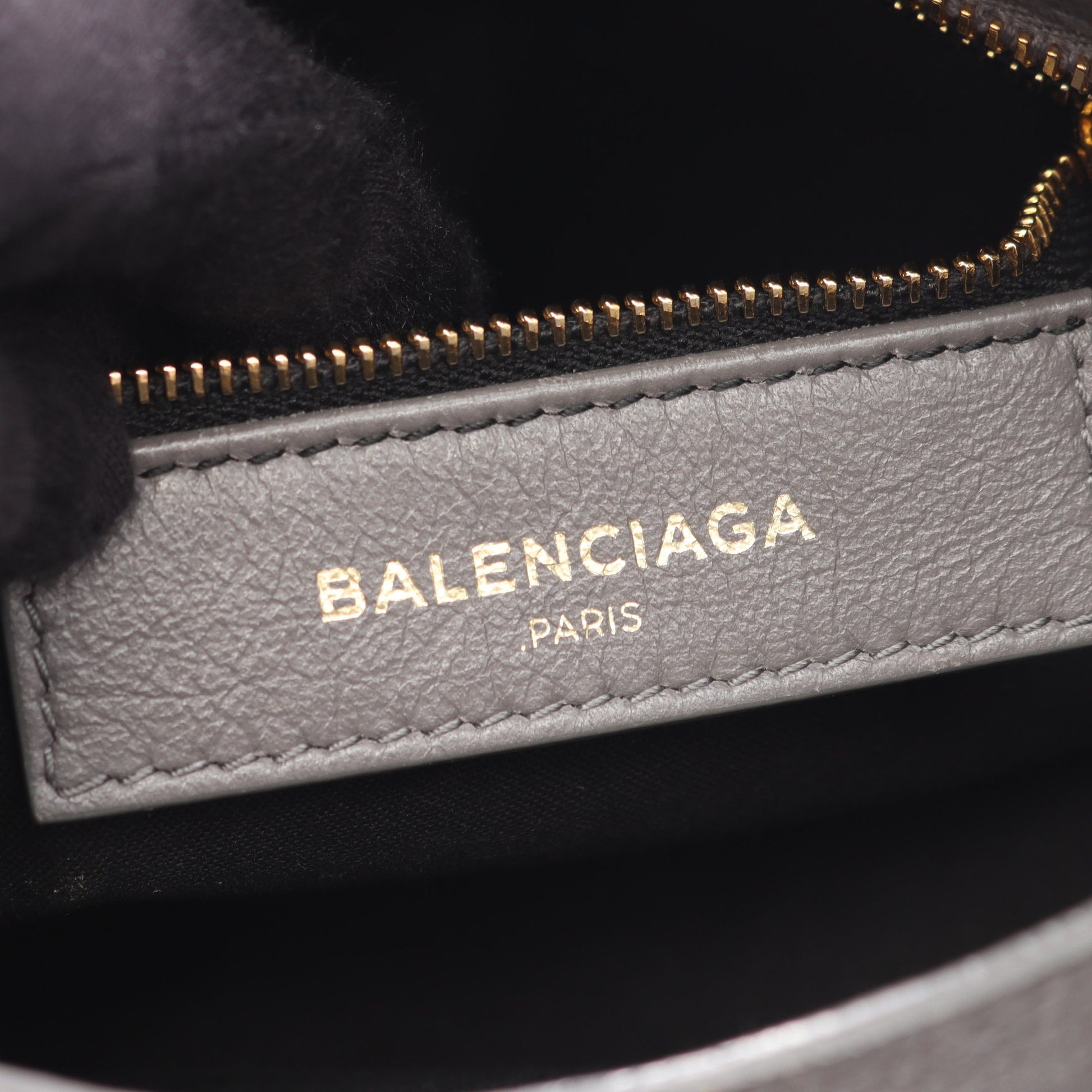 クラシック メタリック エッジ ミニ シティ 2WAY ハンドバッグ レザー グレー バレンシアガ バッグ BALENCIAGA