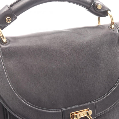 ソフィア ガンチーニ 2WAY ハンドバッグ レザー ブラック サルヴァトーレフェラガモ バッグ Salvatore Ferragamo