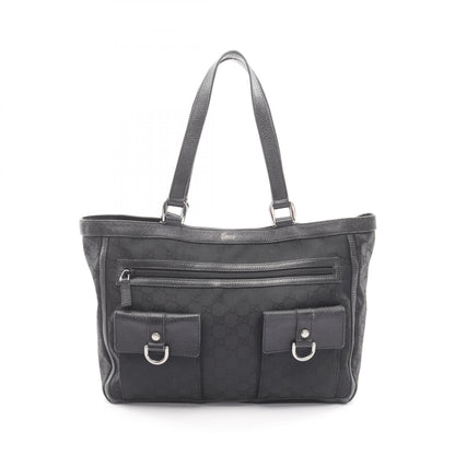 アビー GG柄 ショルダーバッグ トートバッグ ナイロン レザー ブラック グッチ バッグ GUCCI