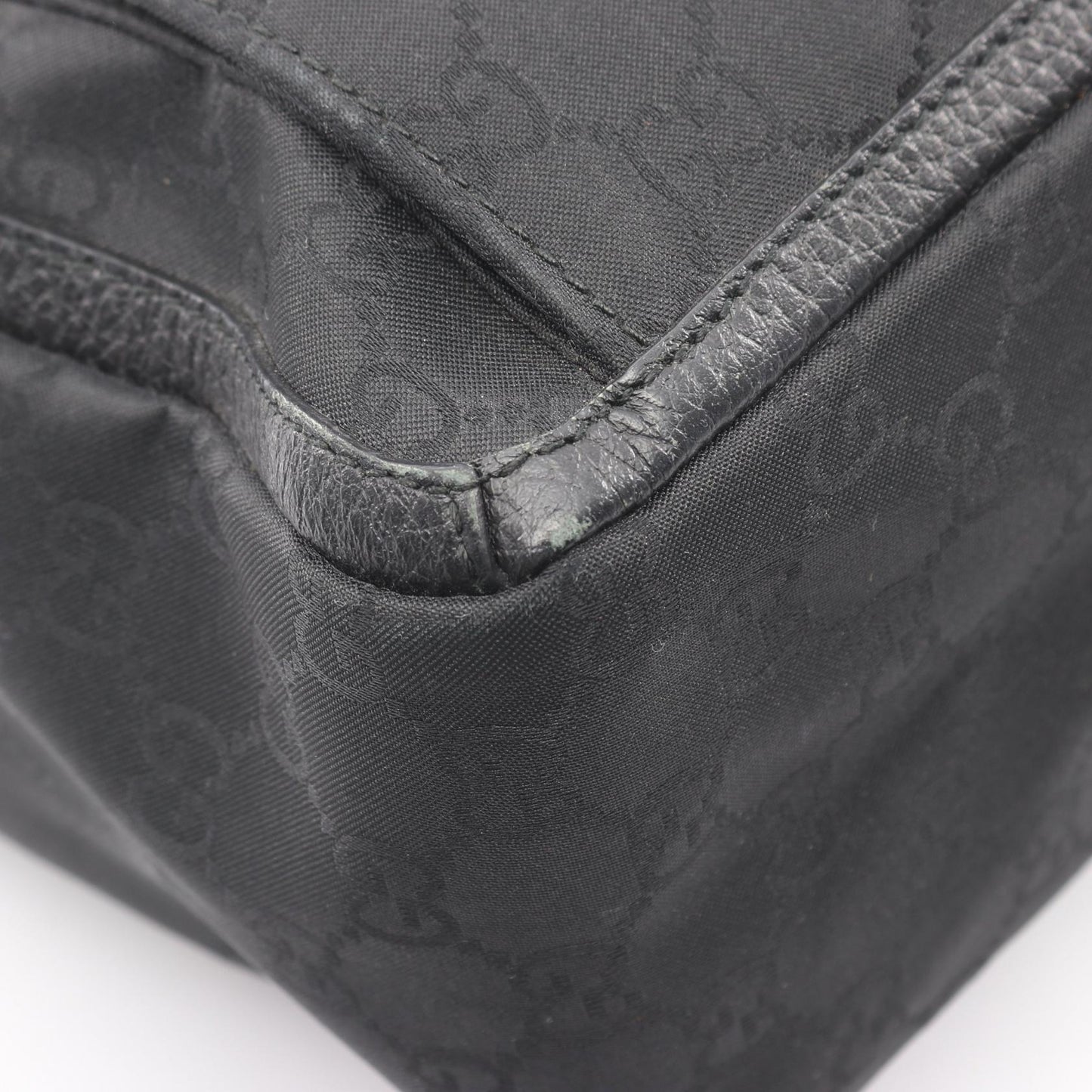 アビー GG柄 ショルダーバッグ トートバッグ ナイロン レザー ブラック グッチ バッグ GUCCI