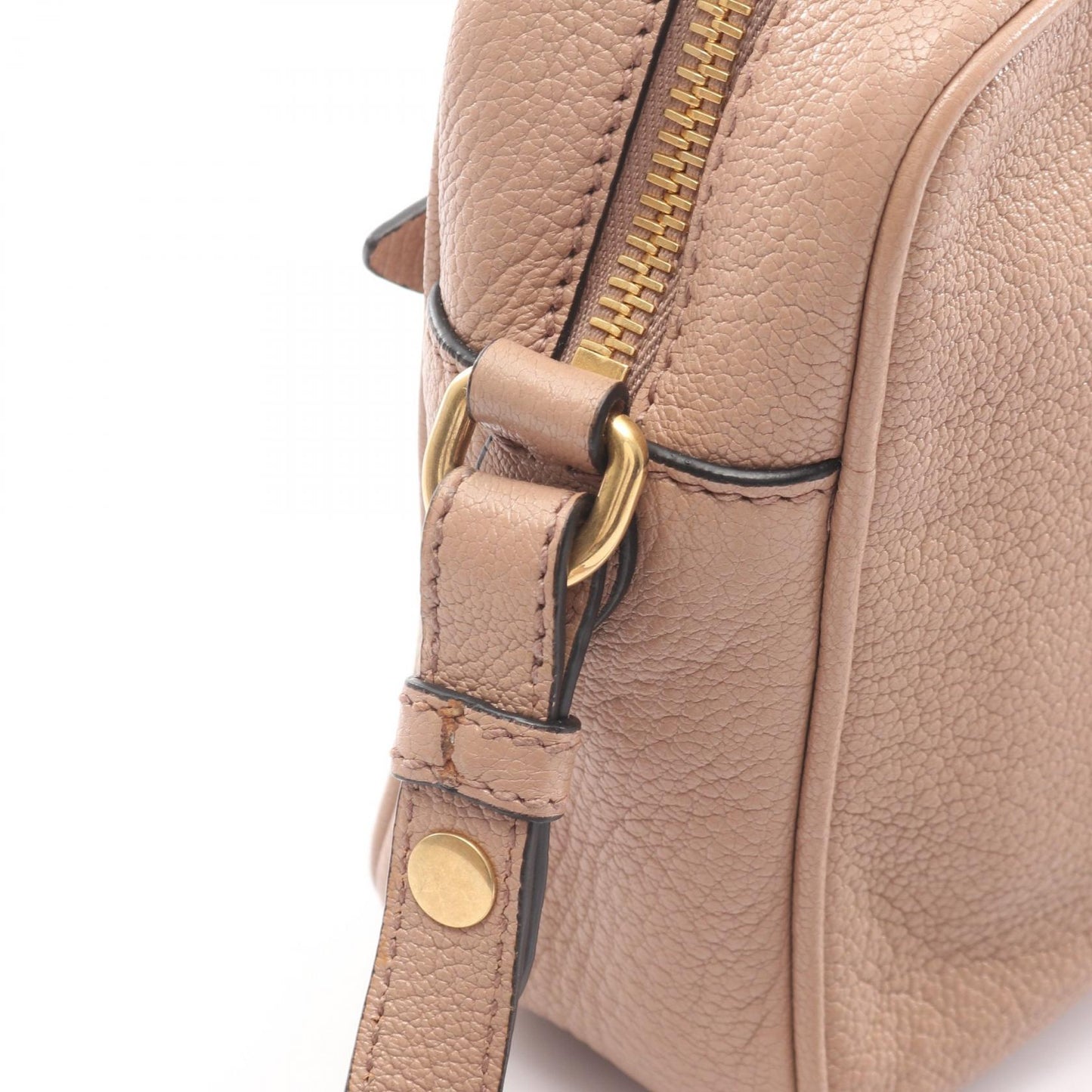 MADRAS マドラス 2WAY ショルダーバッグ レザー ピンクベージュ ミュウミュウ バッグ miu miu