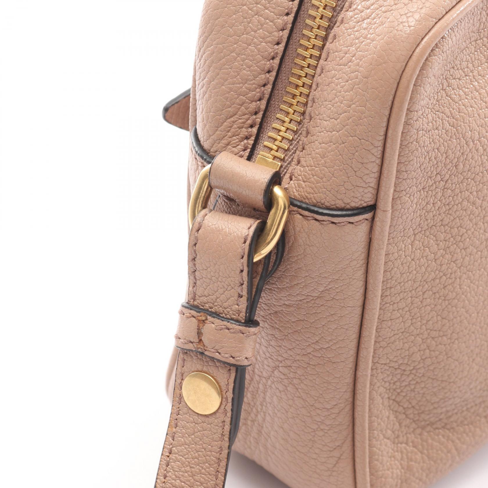 MADRAS マドラス 2WAY ショルダーバッグ レザー ピンクベージュ ミュウミュウ バッグ miu miu