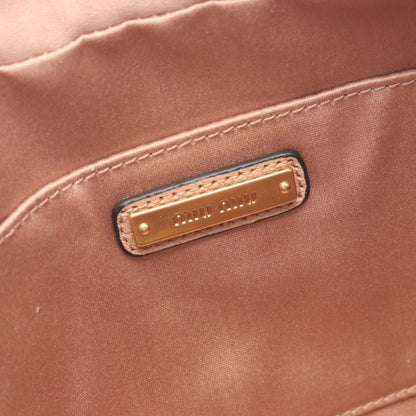 MADRAS マドラス 2WAY ショルダーバッグ レザー ピンクベージュ ミュウミュウ バッグ miu miu