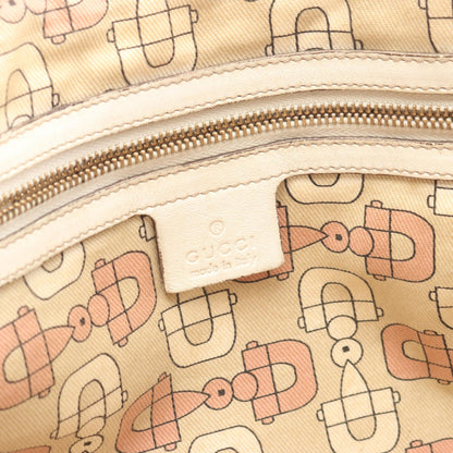 GGキャンバス シェリーライン ハンドバッグ トートバッグ キャンバス レザー ベージュ ホワイト ピンク グッチ バッグ GUCCI