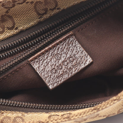 GGキャンバス シェリーライン ショルダーバッグ キャンバス レザー ベージュ ブラウン マルチカラー グッチ バッグ GUCCI
