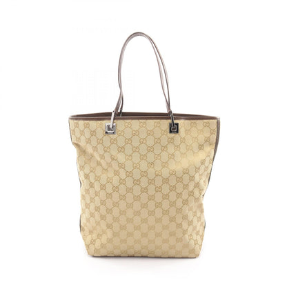 GGキャンバス ショルダーバッグ トートバッグ キャンバス レザー ベージュ ダークブラウン グッチ バッグ GUCCI