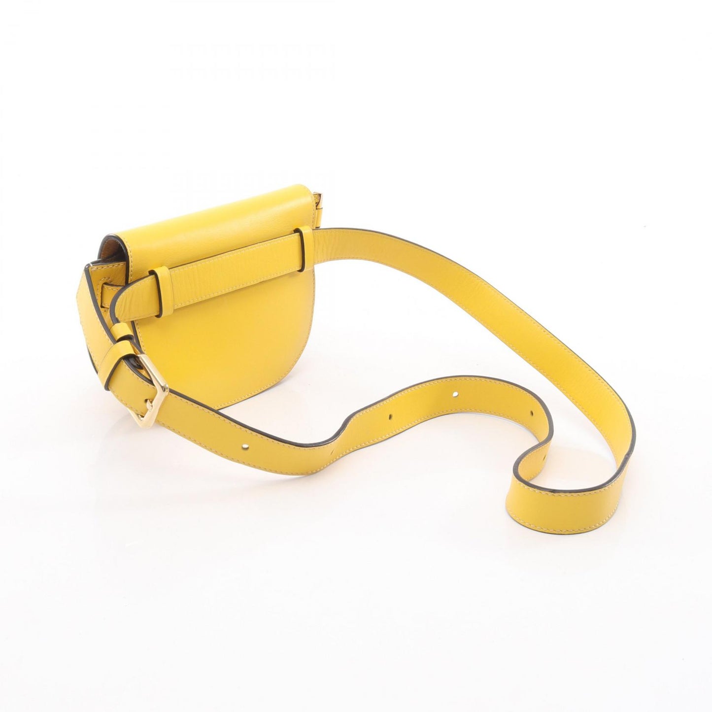 ゲート デュアル ミニ ボディバッグ ウエストバッグ レザー イエロー ロエベ バッグ LOEWE