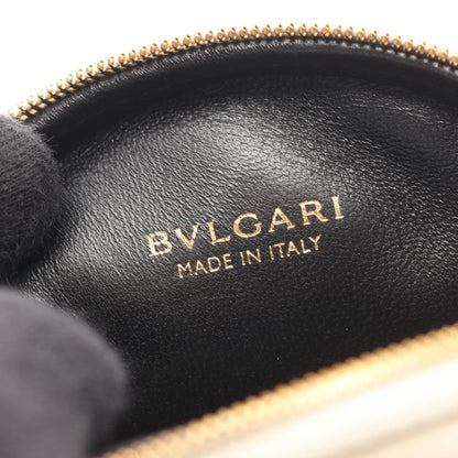 セルペンティ カボション ミニ ポシェット チェーンショルダーバッグ レザー アイボリー ブルガリ バッグ BVLGARI