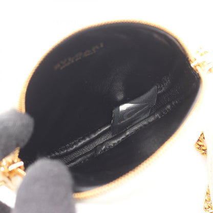 セルペンティ カボション ミニ ポシェット チェーンショルダーバッグ レザー アイボリー ブルガリ バッグ BVLGARI
