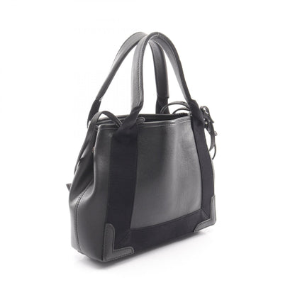 ネイビーカバ XS 2WAY ハンドバッグ レザー ブラック バレンシアガ バッグ BALENCIAGA