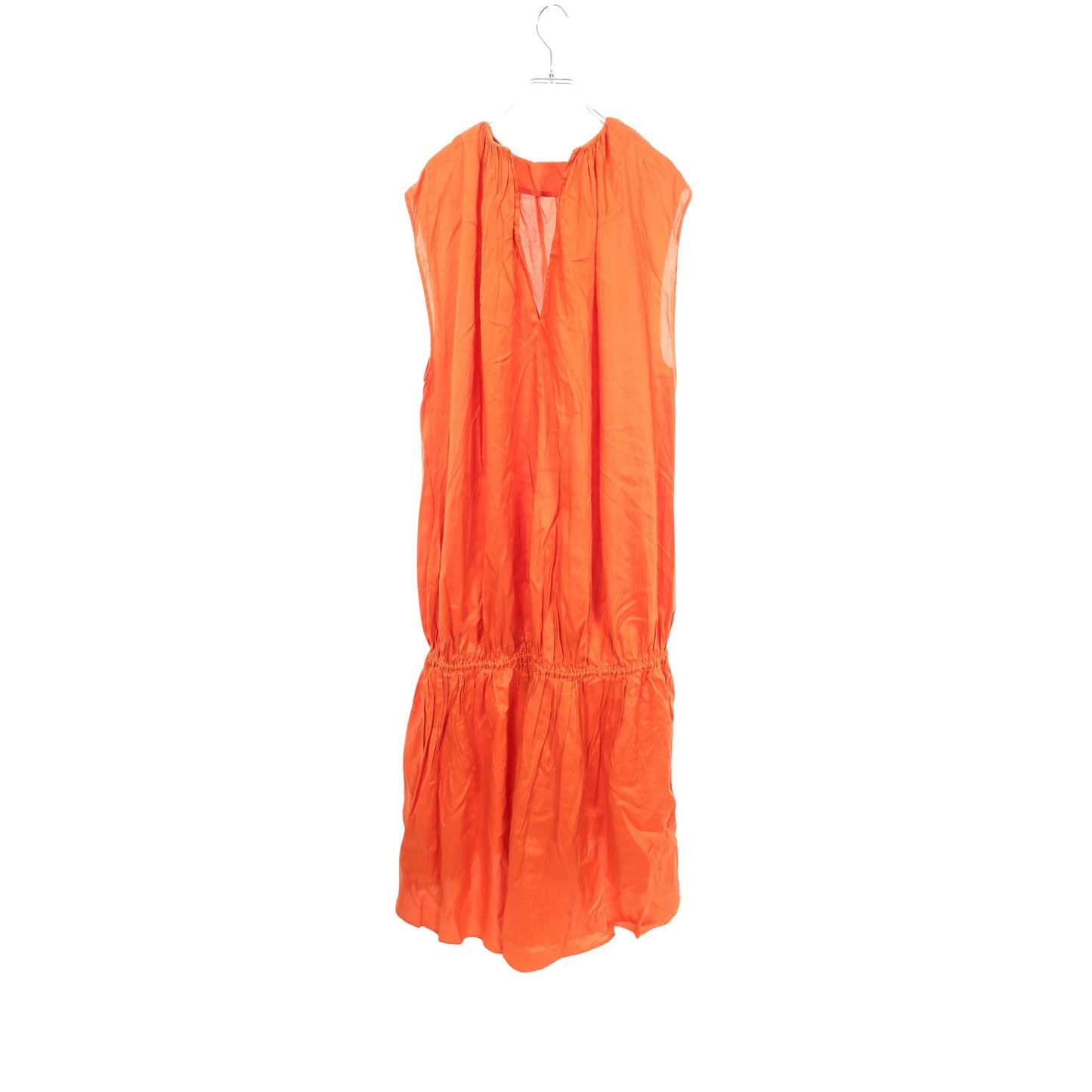 PRERTORIA DRESSES ワンピース リヨセル コットン オレンジ トーテム