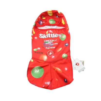 Supreme × Skittles × Castelli バラクラバ 裏起毛 帽子 レッド マルチカラー シュプリーム 財布・小物 Supreme