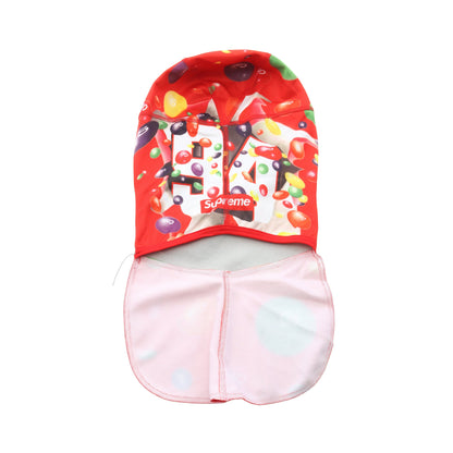Supreme × Skittles × Castelli バラクラバ 裏起毛 帽子 レッド マルチカラー シュプリーム 財布・小物 Supreme