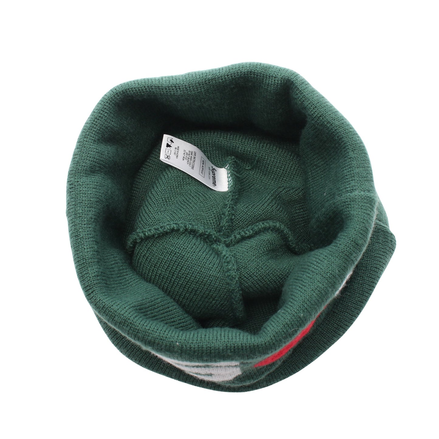 ロゴ ニット帽 ビーニー グリーン ホワイト レッド シュプリーム 財布・小物 Supreme