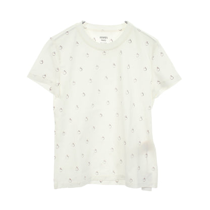 Anno Finesse アノーフィネス 半袖Tシャツ コットン ホワイト ボルドー エルメス トップス HERMES