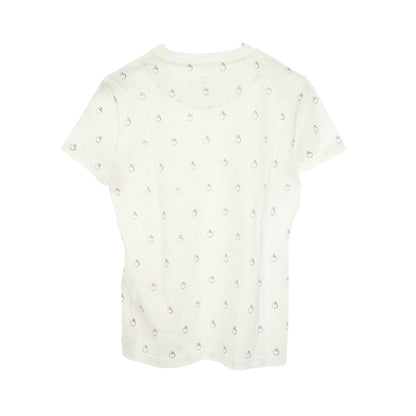 Anno Finesse アノーフィネス 半袖Tシャツ コットン ホワイト ボルドー エルメス トップス HERMES