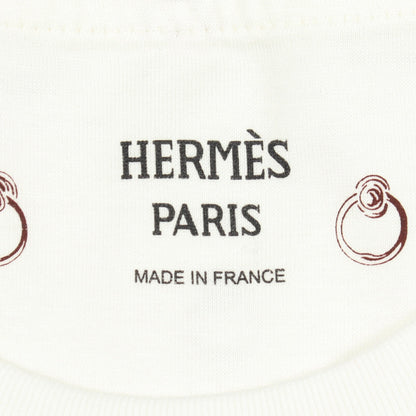 Anno Finesse アノーフィネス 半袖Tシャツ コットン ホワイト ボルドー エルメス トップス HERMES