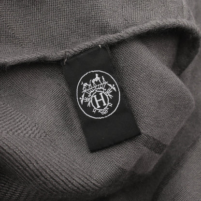 ニューリブリス ストール カシミヤ シルク グレー エルメス 財布・小物 HERMES