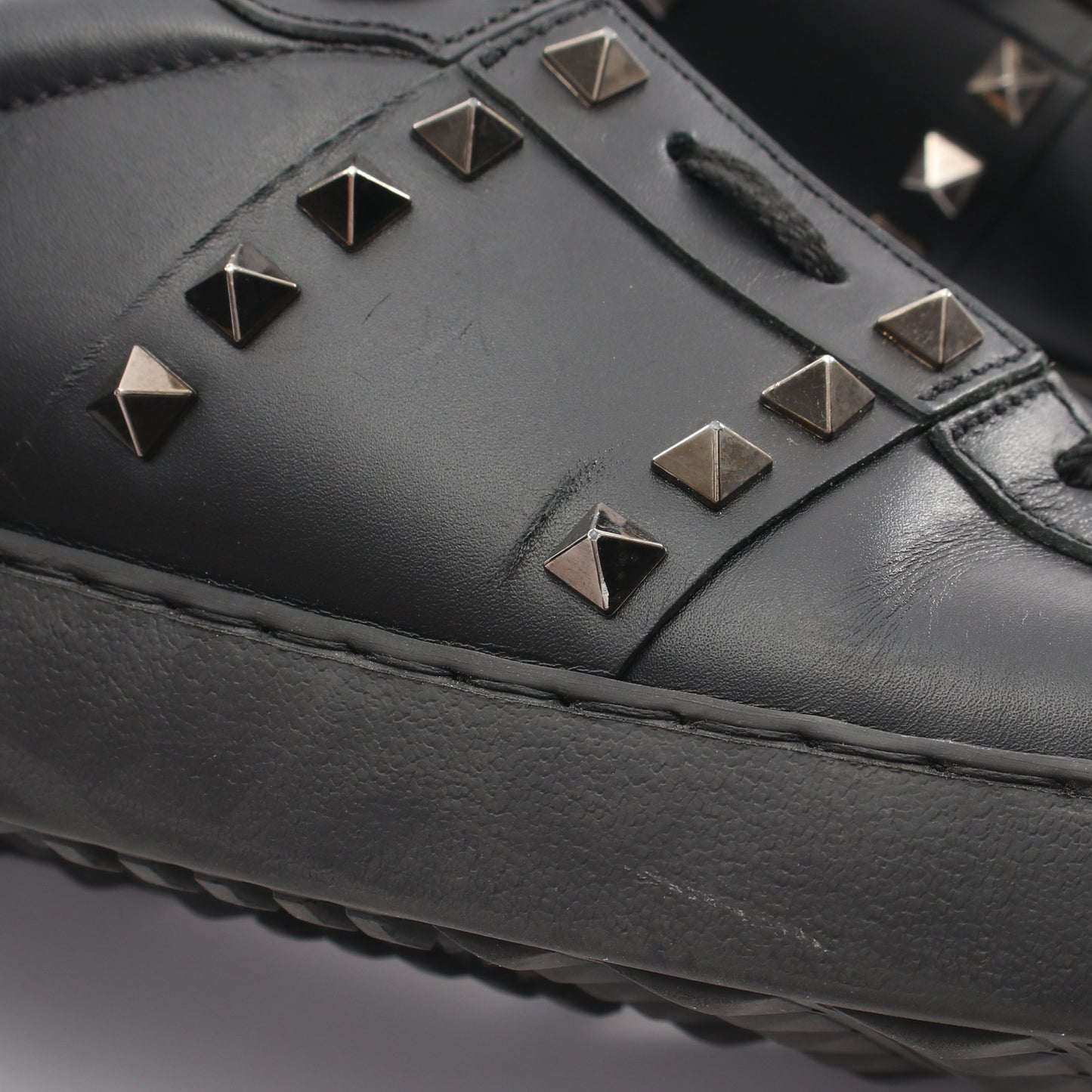 11. ROCKSTUD UNTITLED ロックスタッズ スニーカー レザー ブラック ヴァレンティノガラヴァーニ シューズ VALENTINO GARAVANI