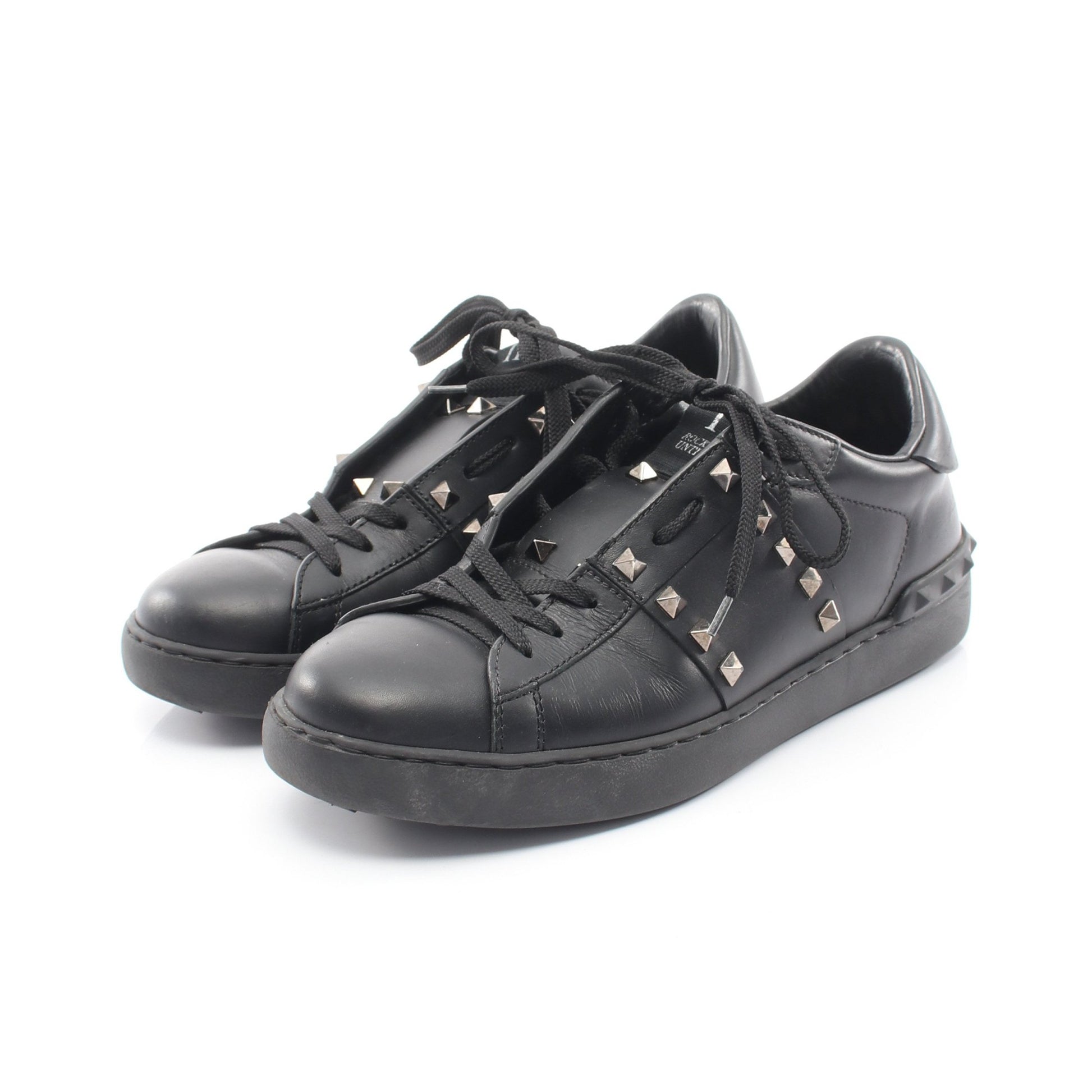 11. ROCKSTUD UNTITLED ロックスタッズ スニーカー レザー ブラック ヴァレンティノガラヴァーニ シューズ VALENTINO GARAVANI