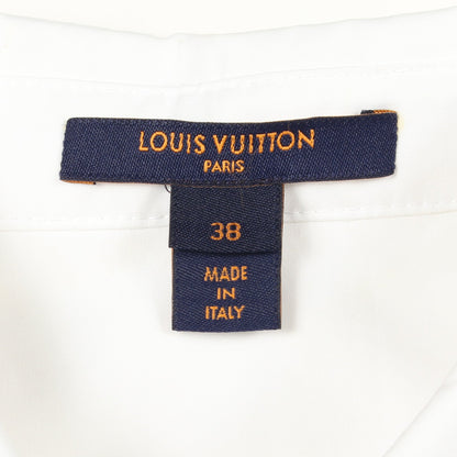 カットアウト ボタンダウン 長袖 シャツ コットン ホワイト ルイヴィトン トップス LOUIS VUITTON