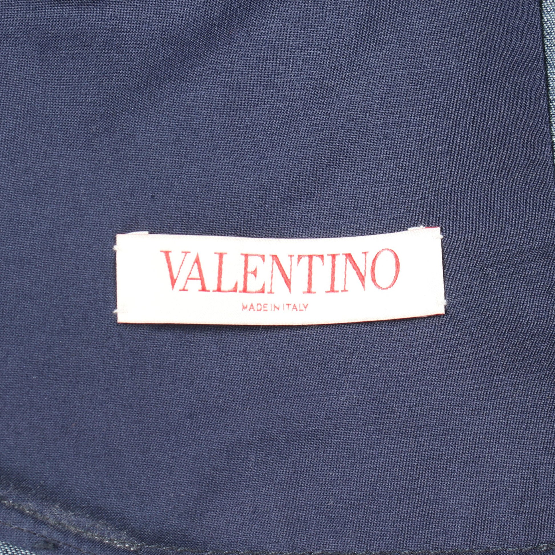 ワイド デニムパンツ イージーパンツ コットン ブルー ヴァレンティノ ボトムス VALENTINO