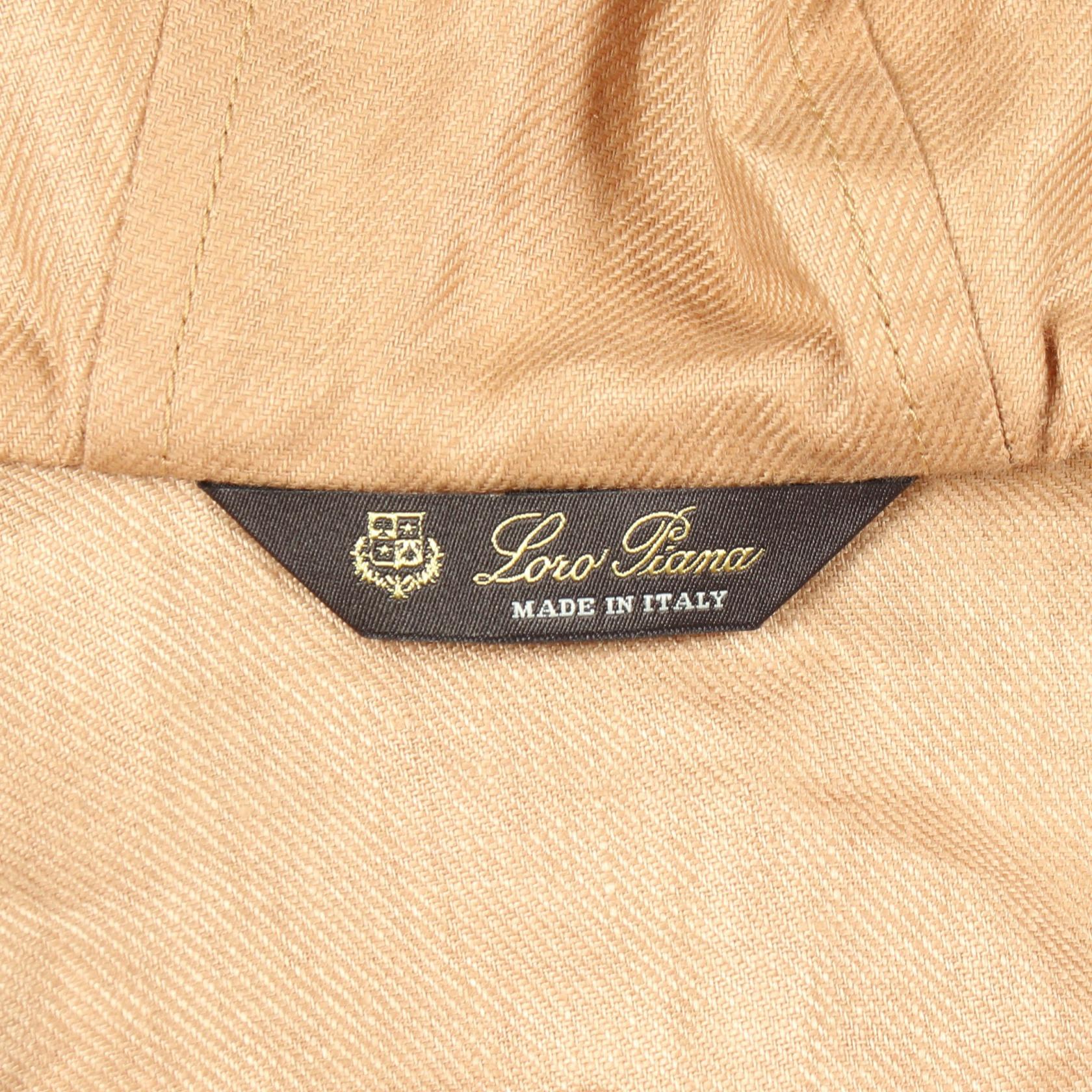 アノラックパーカー フーディ ジャケット リネン ベージュ ロロピアーナ アウター Loro Piana
