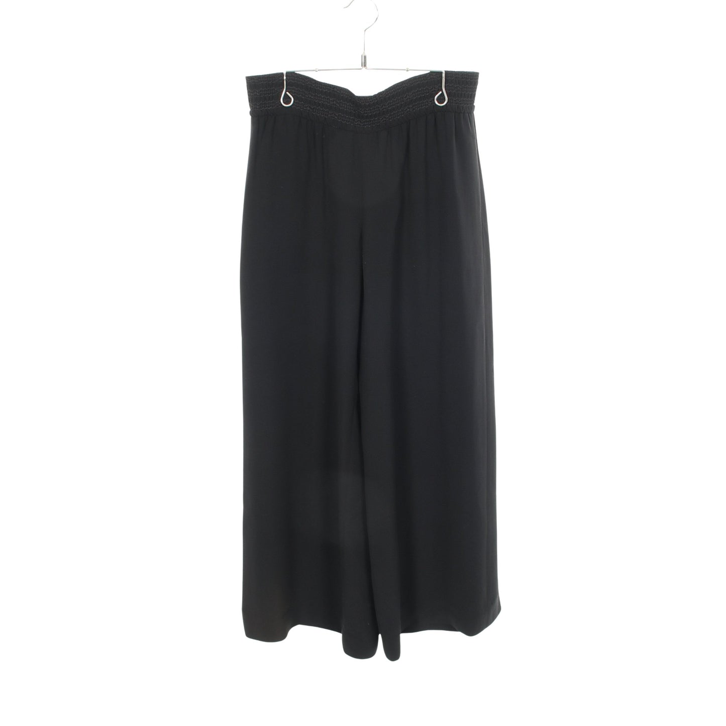 ワイドパンツ シルク ブラック アルマーニコレッツォーニ ボトムス Armani Collezioni