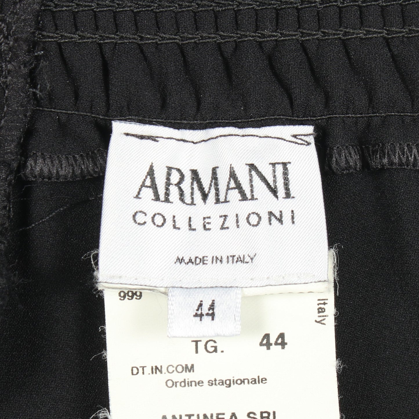 ワイドパンツ シルク ブラック アルマーニコレッツォーニ ボトムス Armani Collezioni