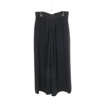 ワイドパンツ シルク ブラック アルマーニコレッツォーニ ボトムス Armani Collezioni