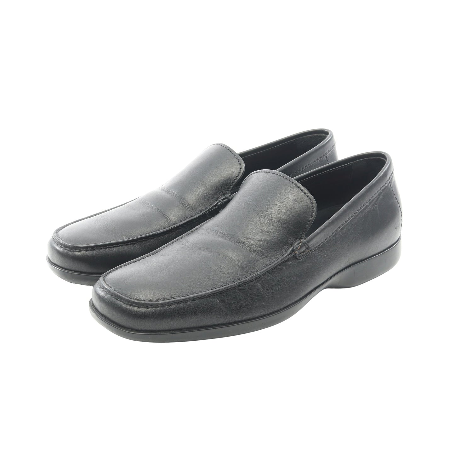 スリッポン ローファー レザー ブラック プラダ シューズ PRADA