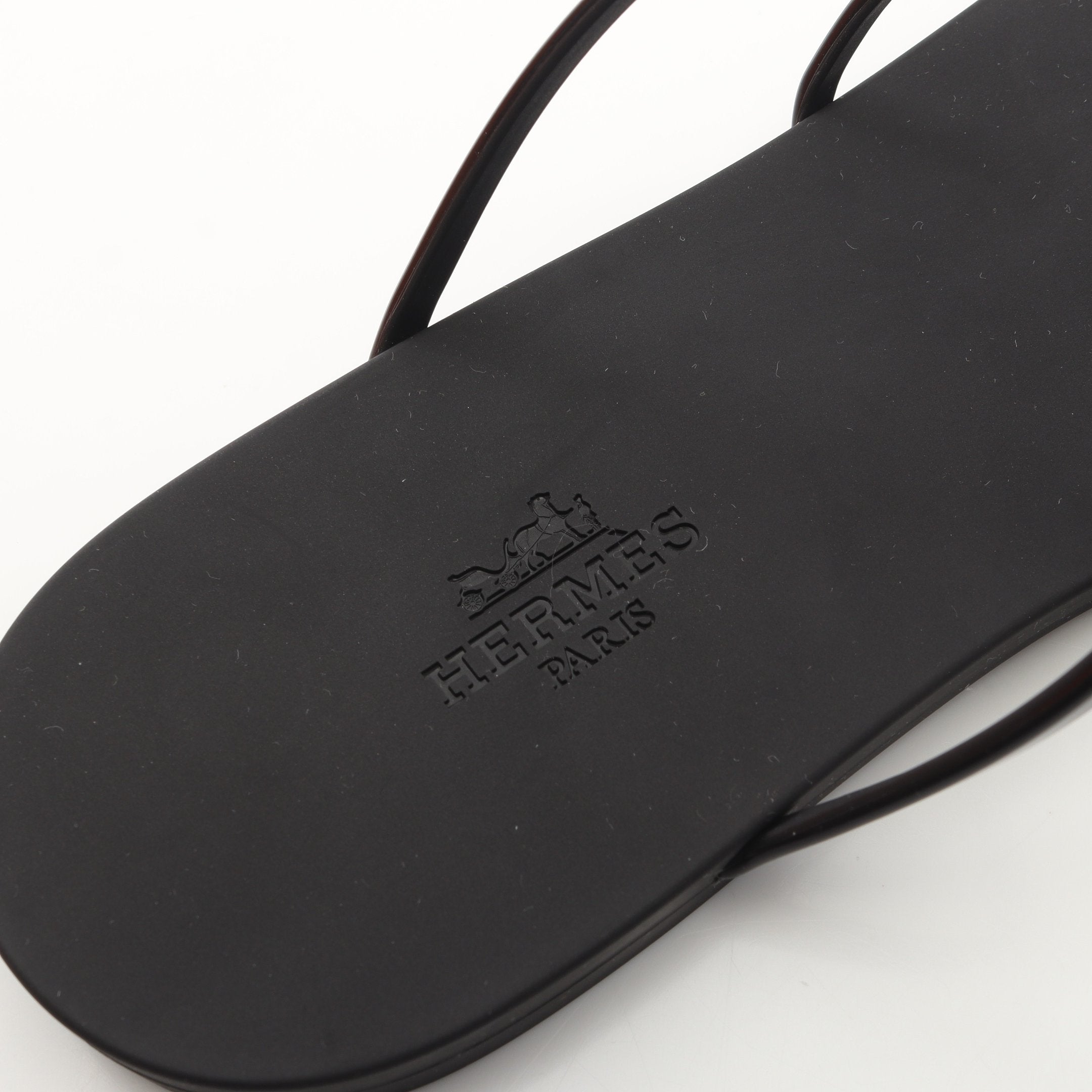 ミコノス トングサンダル ラバー ブラック エルメス – RECLO