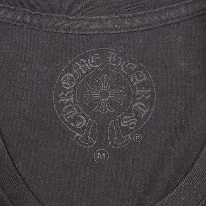 スクロールラベル ポケット付き 半袖Tシャツ コットン ブラック クロムハーツ