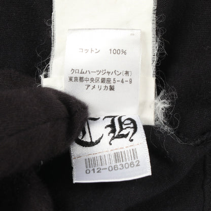 スクロールラベル ポケット付き 半袖Tシャツ コットン ブラック クロムハーツ