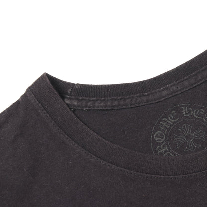 スクロールラベル ポケット付き 半袖Tシャツ コットン ブラック クロムハーツ