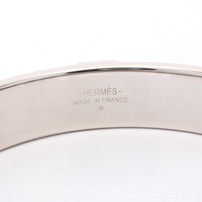 バングル レザー シルバー ホワイト エルメス アクセサリー HERMES